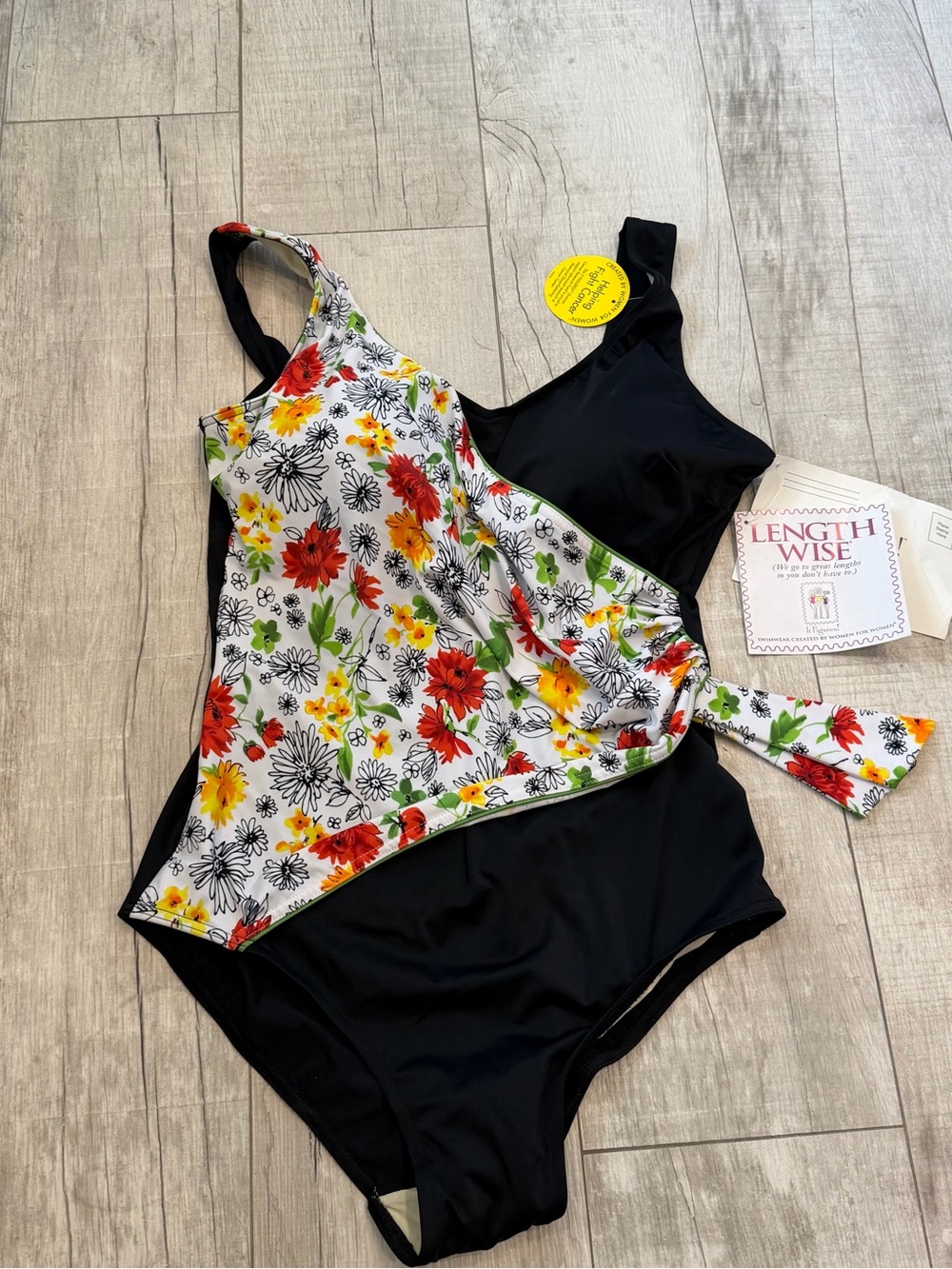 NWT It Figures! Swimwear Sz 20W v-neck open back one piece bathing suit